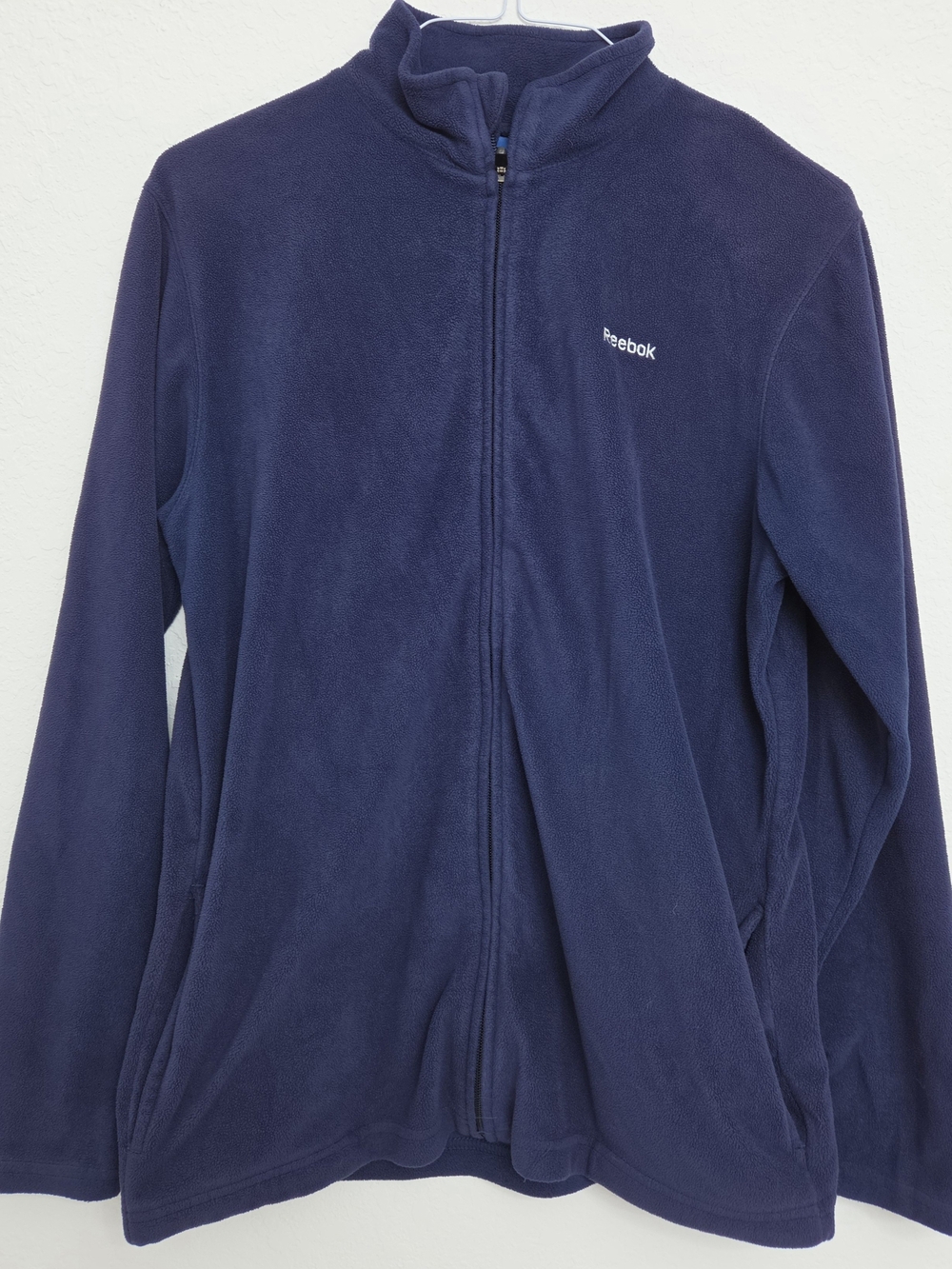 Reebok Kids Navy Full-Zip Fleece Jacket